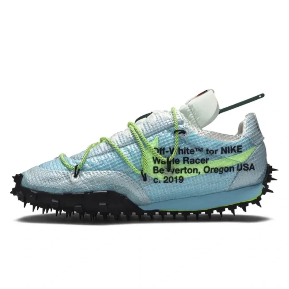 Off-White x Nike Wmns Waffle Racer 'Vivid Sky' 2019 size 10 - Picture 3 of 14